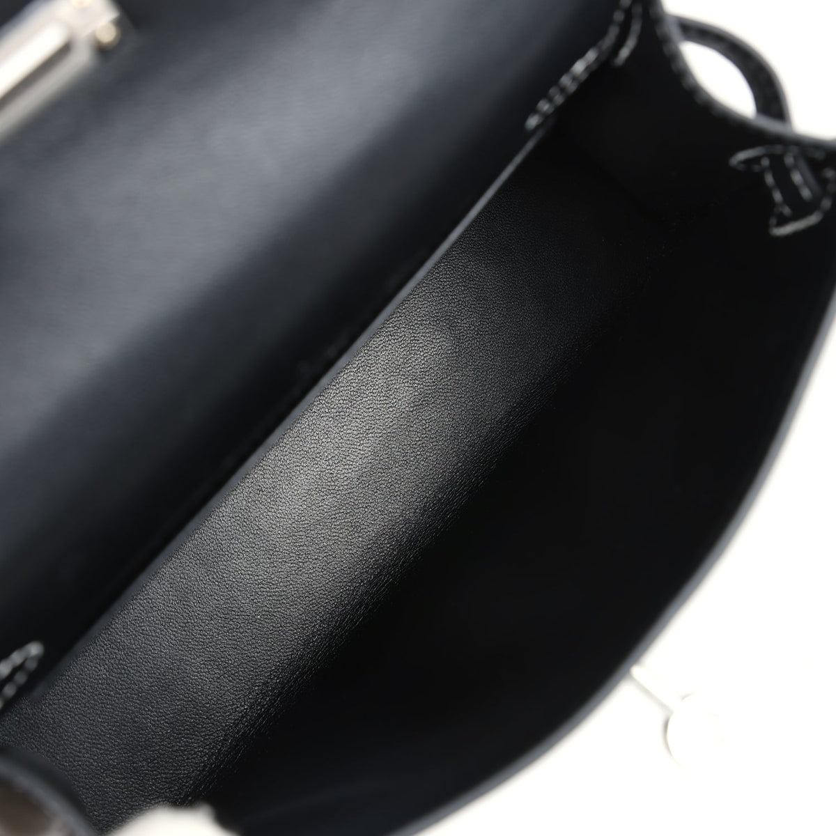 Hermès Special Order (HSS) Kelly Sellier 20 Black Chevre Mysore Palladium Hardware