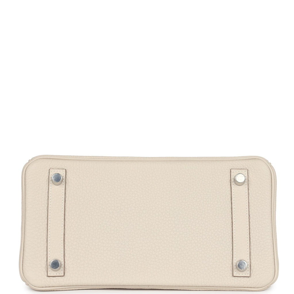 Hermès Birkin 25 Craie Togo Palladium Hardware