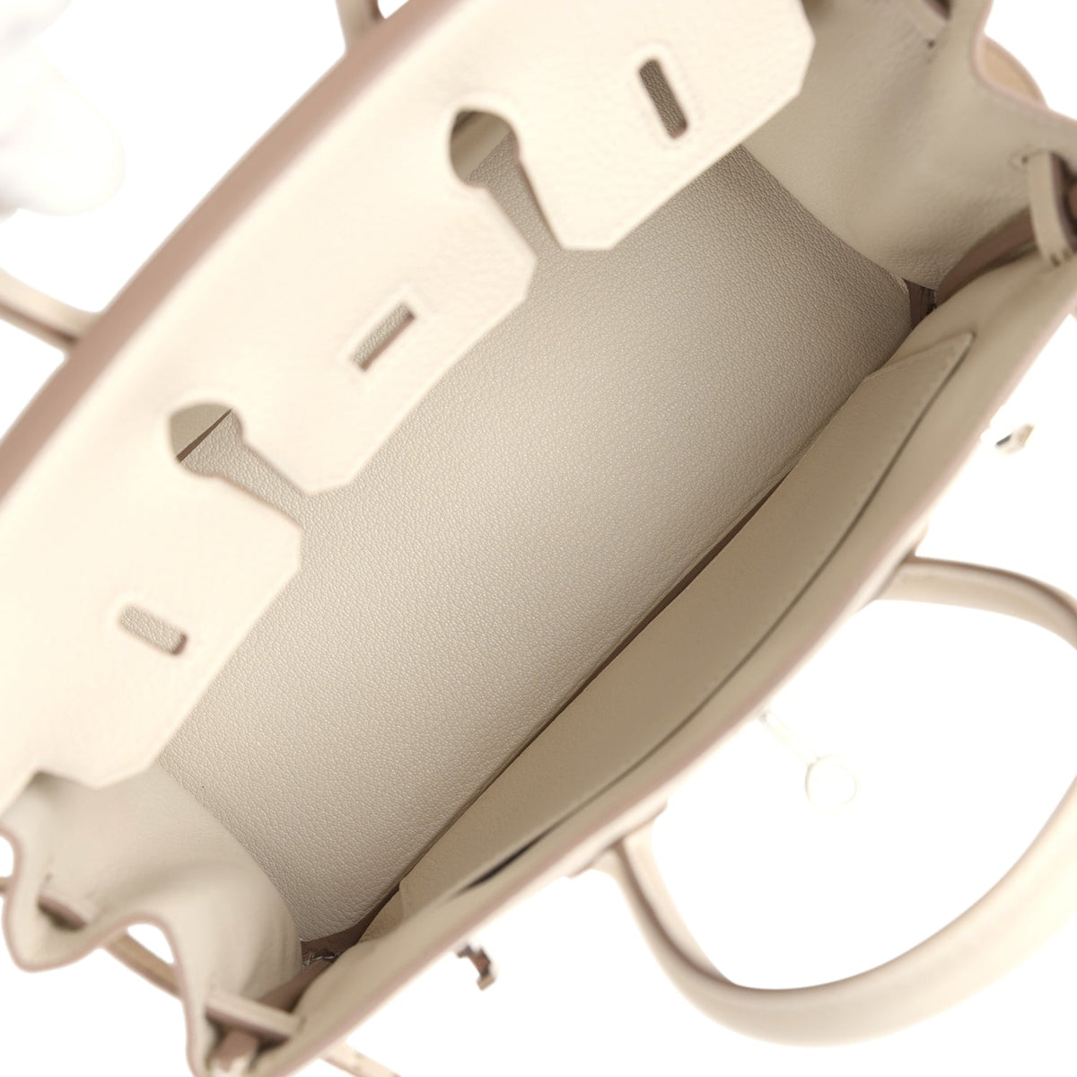 Hermès Birkin 25 Craie Togo Palladium Hardware