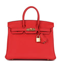 Hermès Birkin 25 Rouge de Coeur Togo Gold Hardware