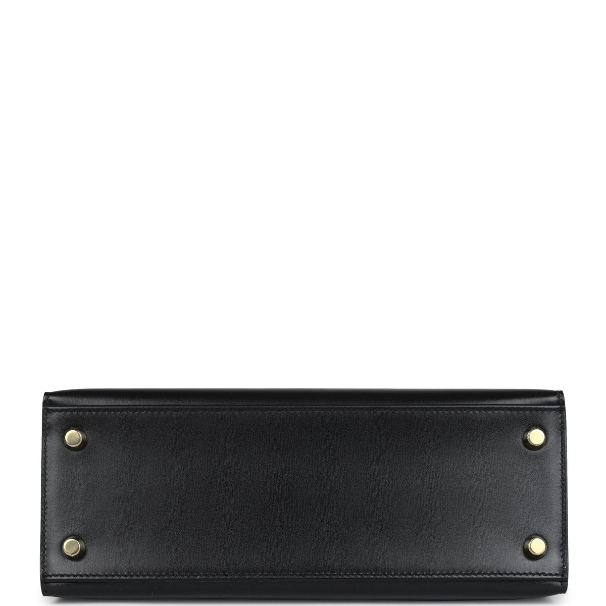 Hermès Kelly Sellier 25 Black Box Gold Hardware