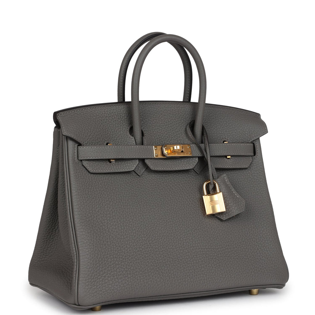 Hermès Birkin 25 Gris Meyer Togo Gold Hardware
