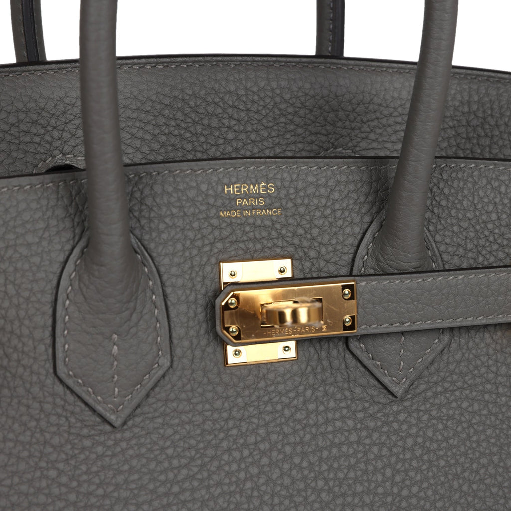 Hermès Birkin 25 Gris Meyer Togo Gold Hardware