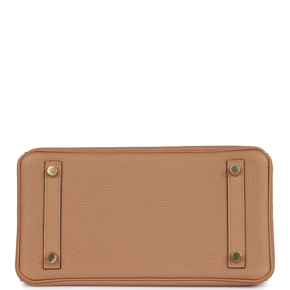 Hermes Birkin 25 Chai Matte Faux Leather and Togo-textured Faux Leather Touch Permabrass Hardware