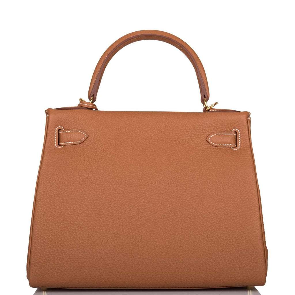 Hermès Kelly Retourne 28 Gold Togo Gold Hardware