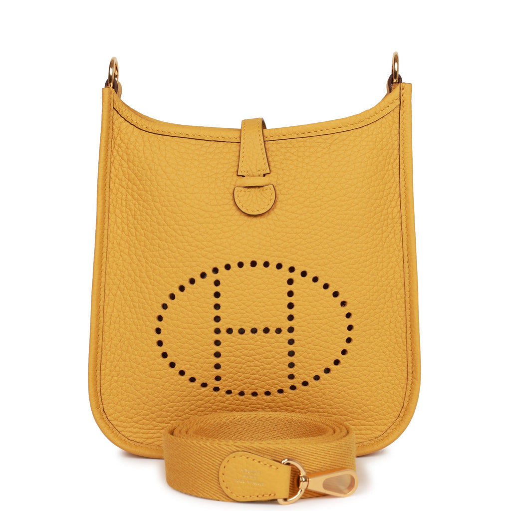 Hermès Evelyne TPM Jaune Ambre Clemence Gold Hardware
