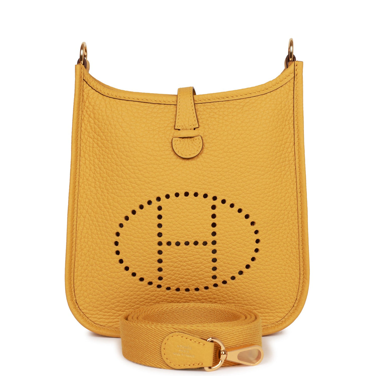 Hermès Evelyne TPM Jaune Ambre Clemence Gold Hardware