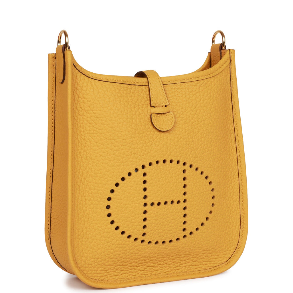 Hermès Evelyne TPM Jaune Ambre Clemence Gold Hardware