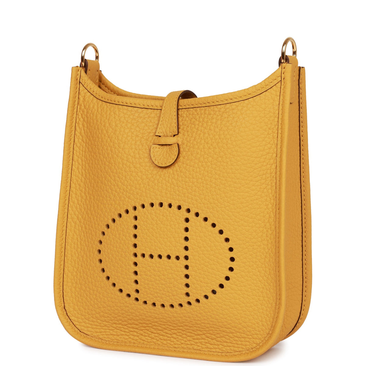 Hermès Evelyne TPM Jaune Ambre Clemence Gold Hardware