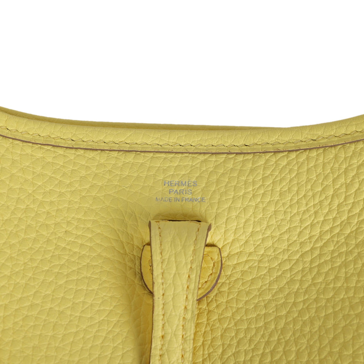 Hermès Evelyne TPM Limoncello Clemence Palladium Hardware
