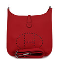 Hermès Evelyne III PM Vermillion Clemence Palladium Hardware