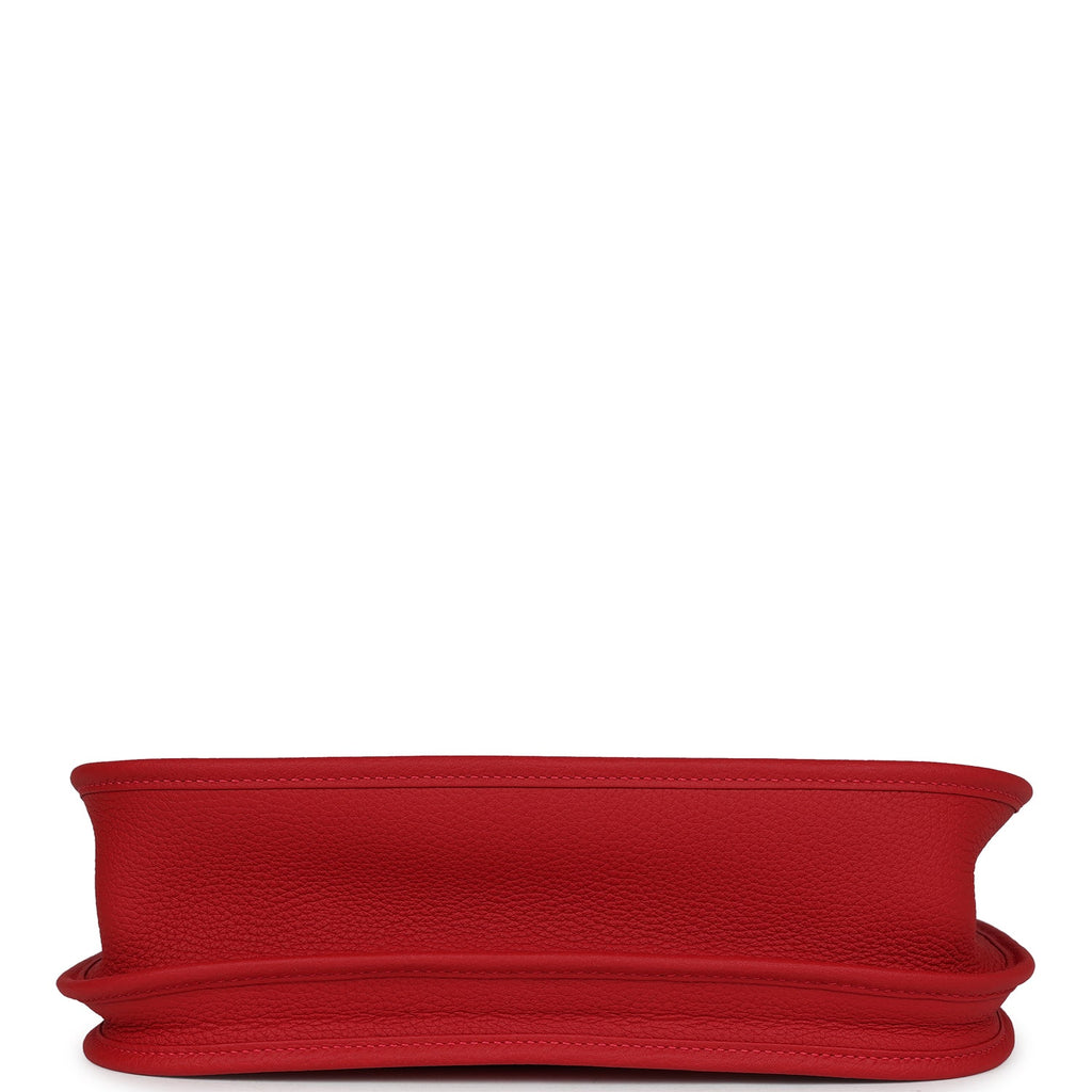 Hermès Evelyne III PM Vermillion Clemence Palladium Hardware