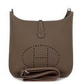 Hermès Evelyne III PM Etoupe Clemence Palladium Hardware