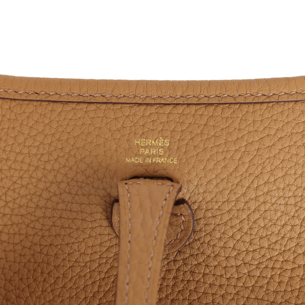 Hermès Evelyne TPM Biscuit Clemence Gold Hardware