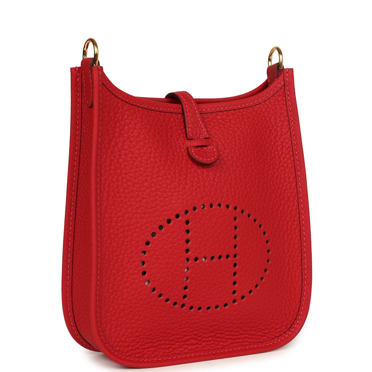 Hermès Evelyne TPM Vermillion Clemence Gold Hardware