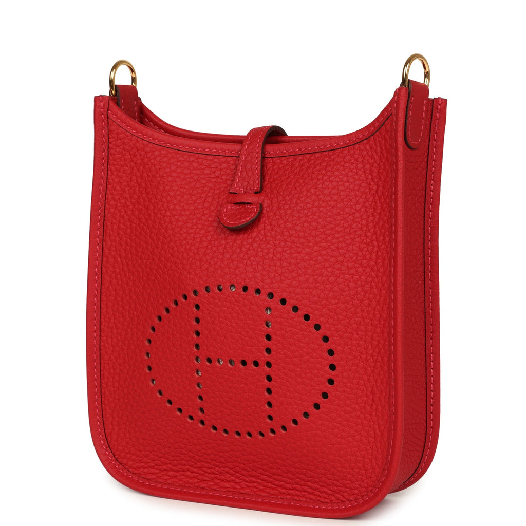 Hermès Evelyne TPM Vermillion Clemence Gold Hardware