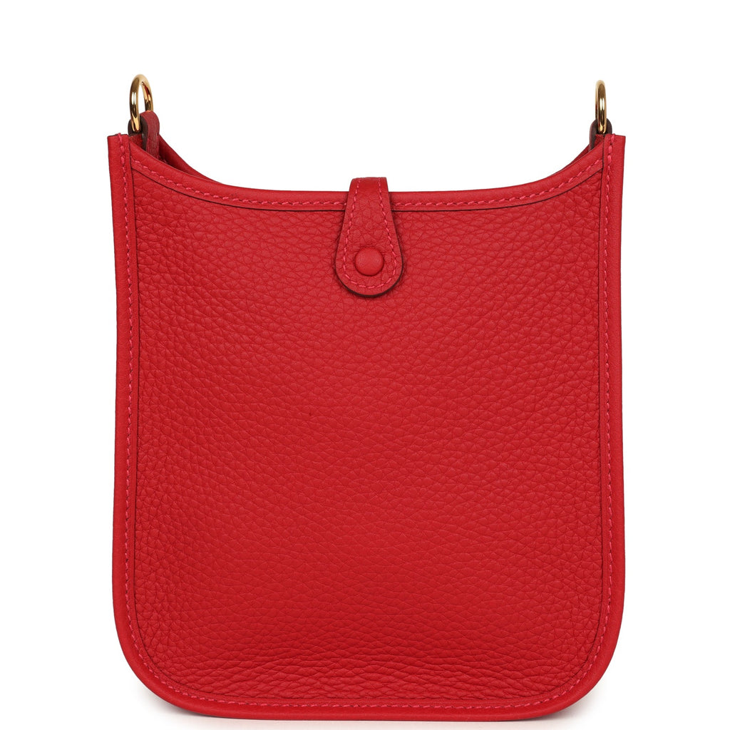 Hermès Evelyne TPM Vermillion Clemence Gold Hardware