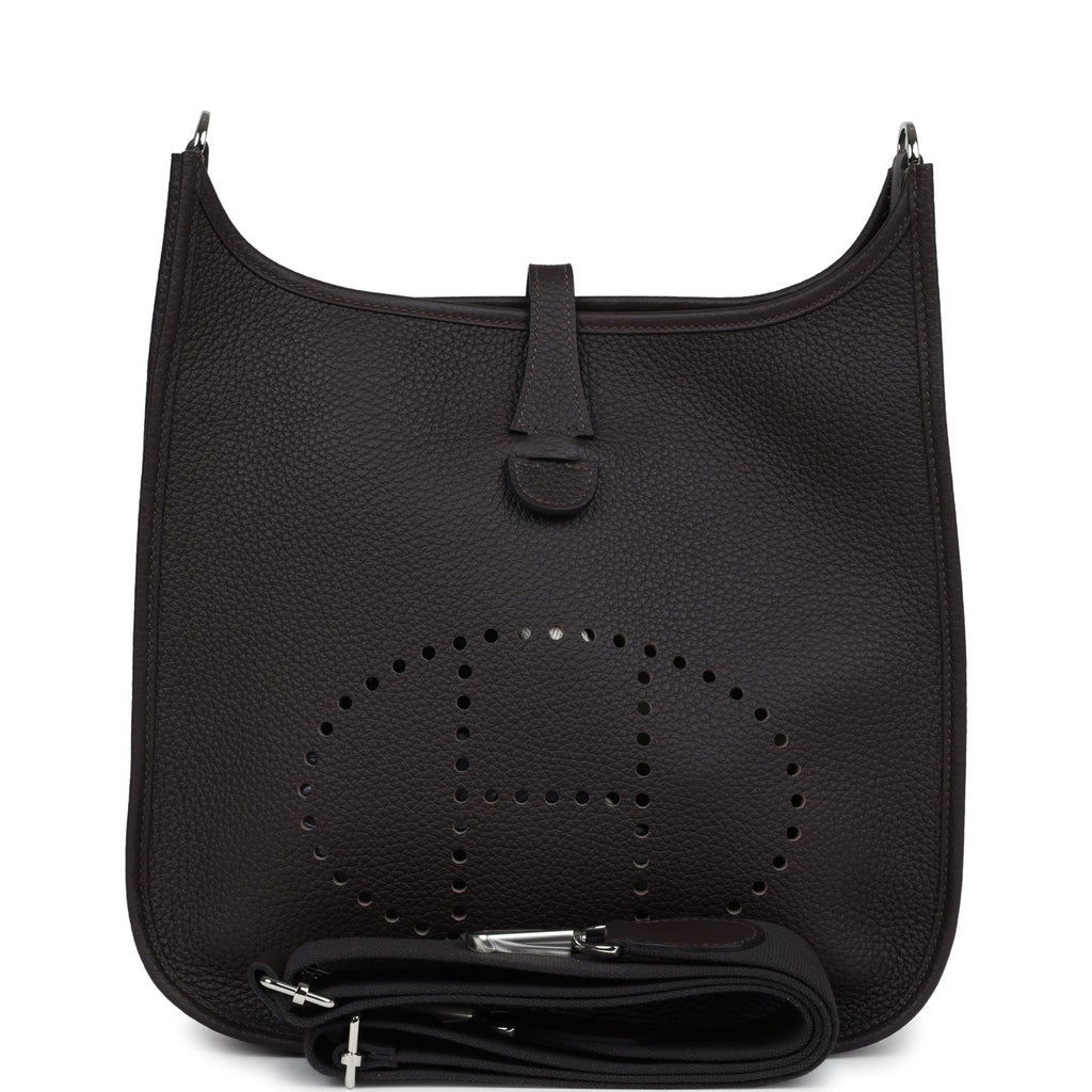 Hermès Evelyne III PM Macassar Clemence Palladium Hardware