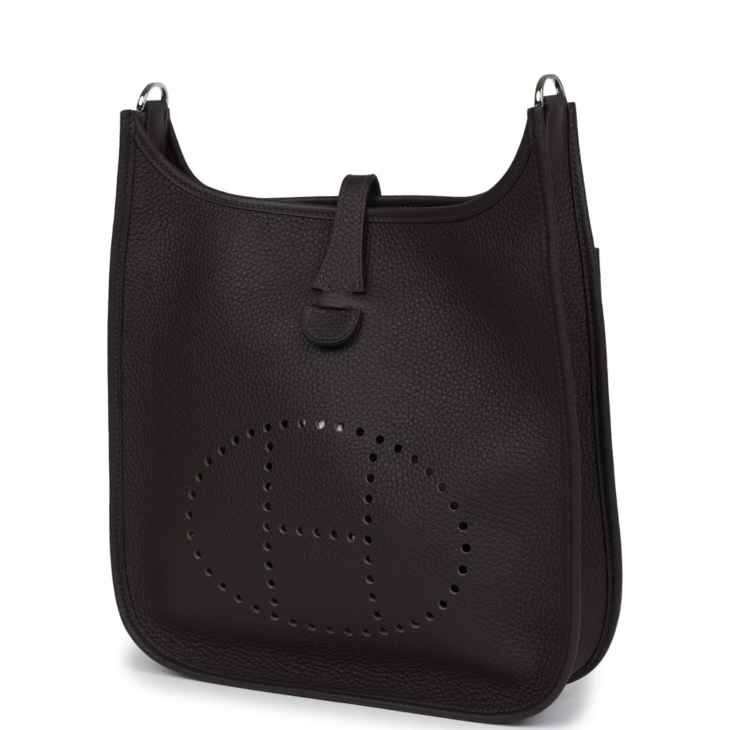 Hermès Evelyne III PM Macassar Clemence Palladium Hardware