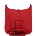 Hermès Evelyne III PM Vermillon Clemence Gold Hardware