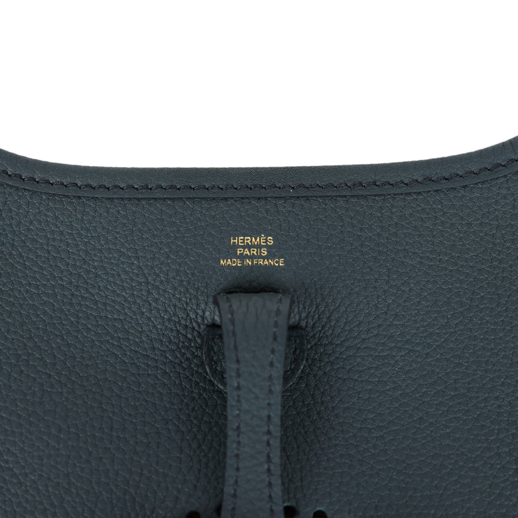 Hermès Evelyne TPM Vert Cypress Clemence Gold Hardware