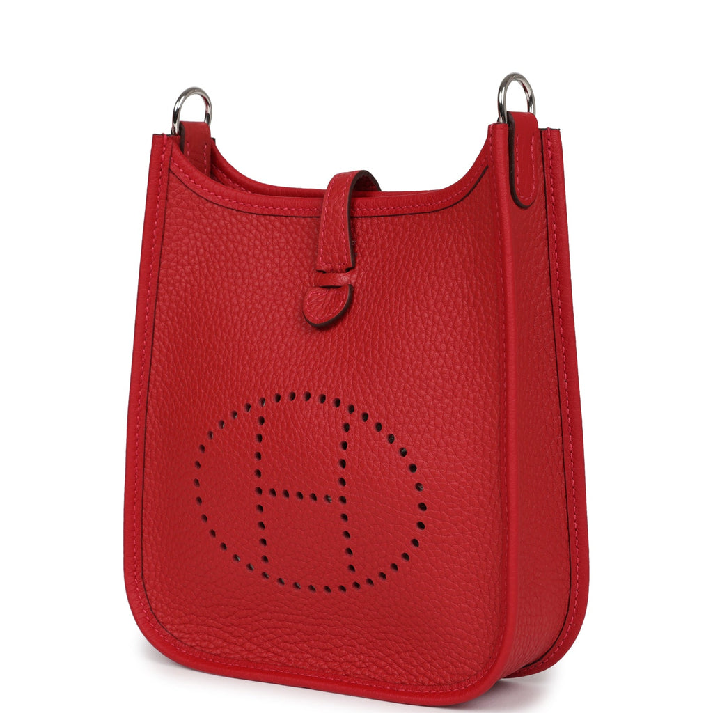 Hermès Evelyne TPM Vermillion Clemence Palladium Hardware