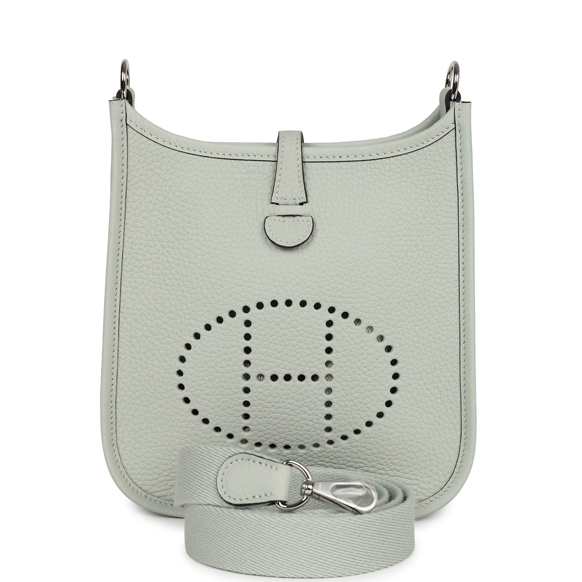 Hermès Evelyne TPM Gris Neve Clemence Palladium Hardware