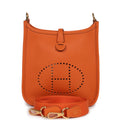 Hermès Evelyne TPM Orange Clemence Gold Hardware