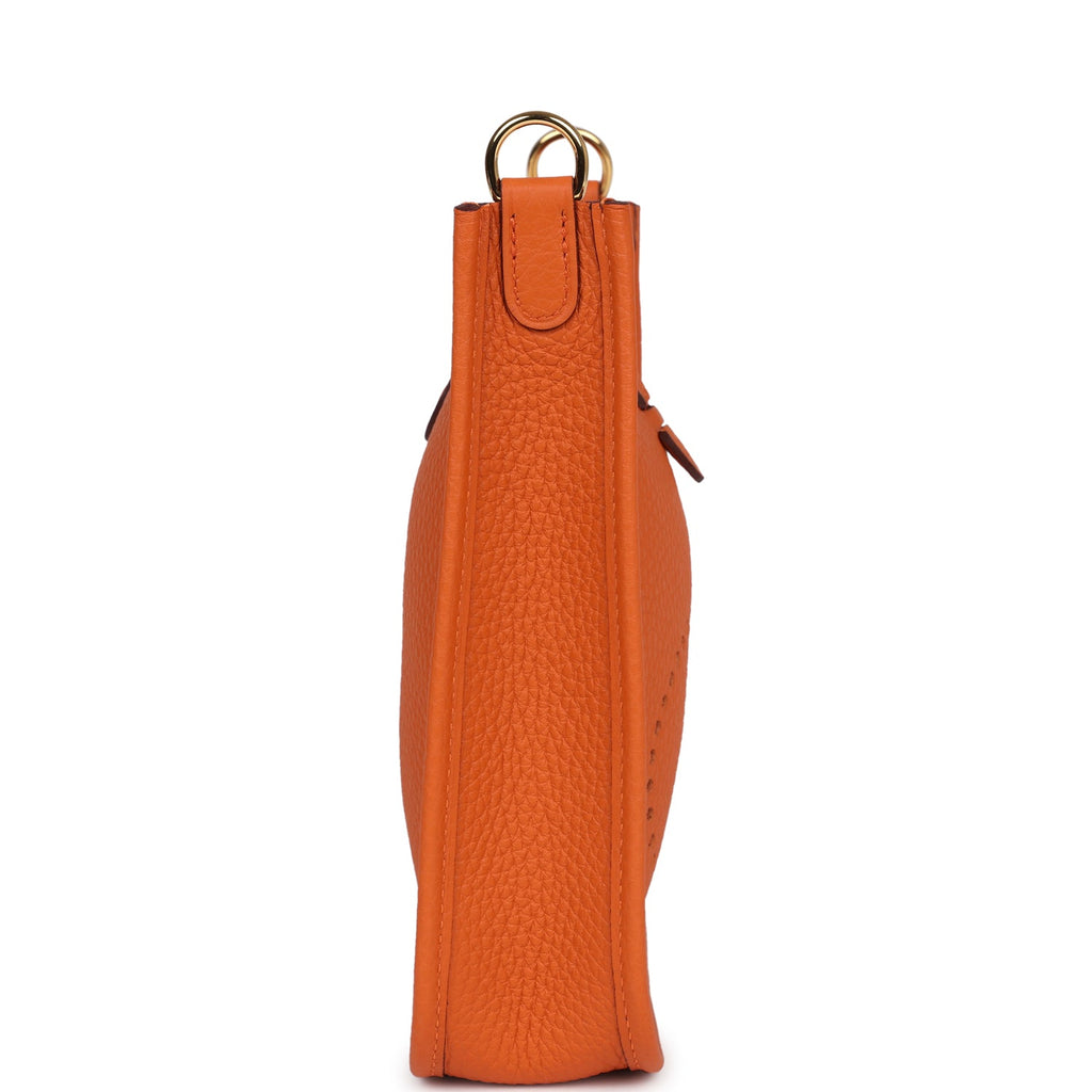 Hermès Evelyne TPM Orange Clemence Gold Hardware