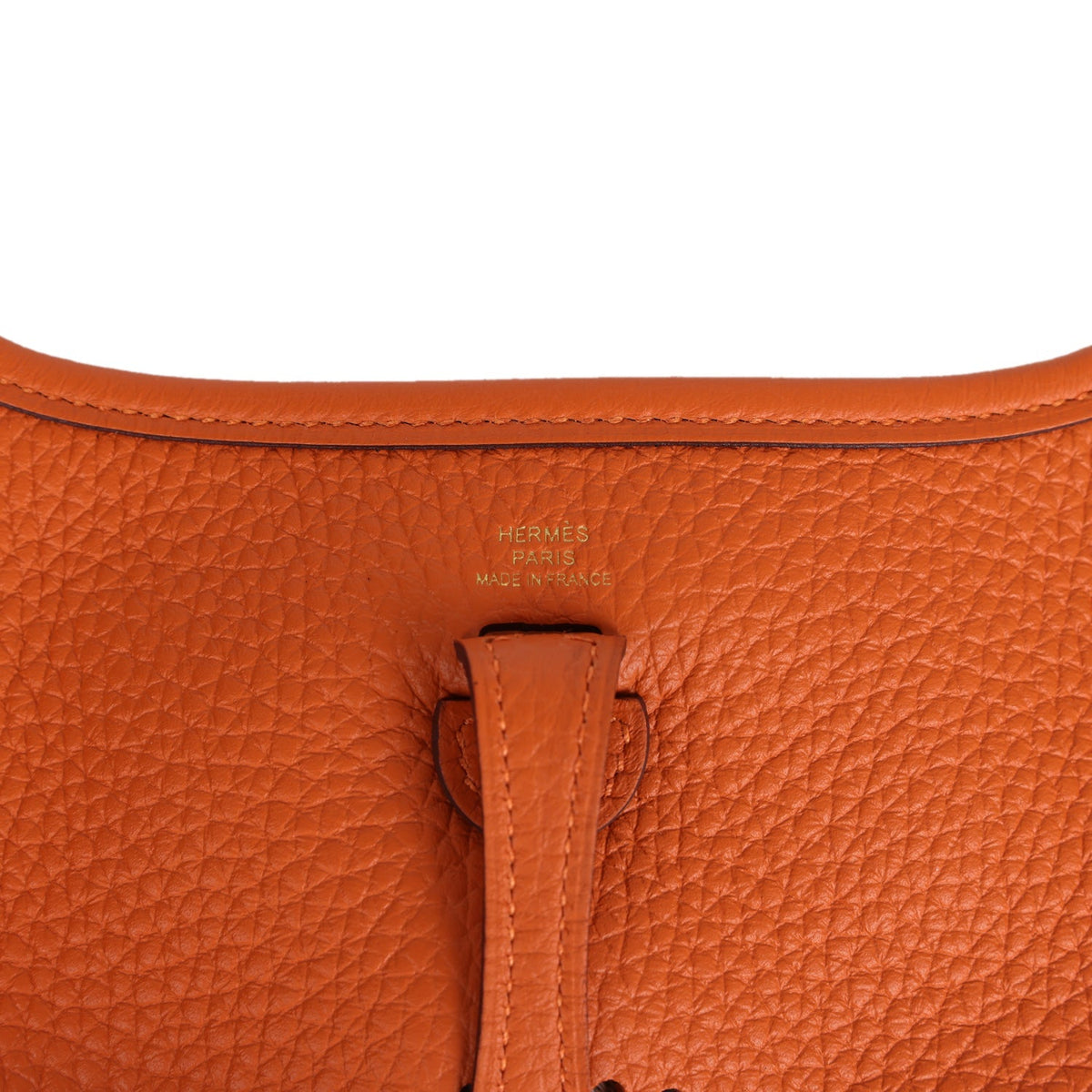 Hermès Evelyne TPM Orange Clemence Gold Hardware