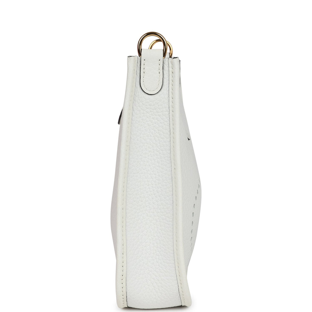 Hermès Evelyne TPM New White Clemence Gold Hardware