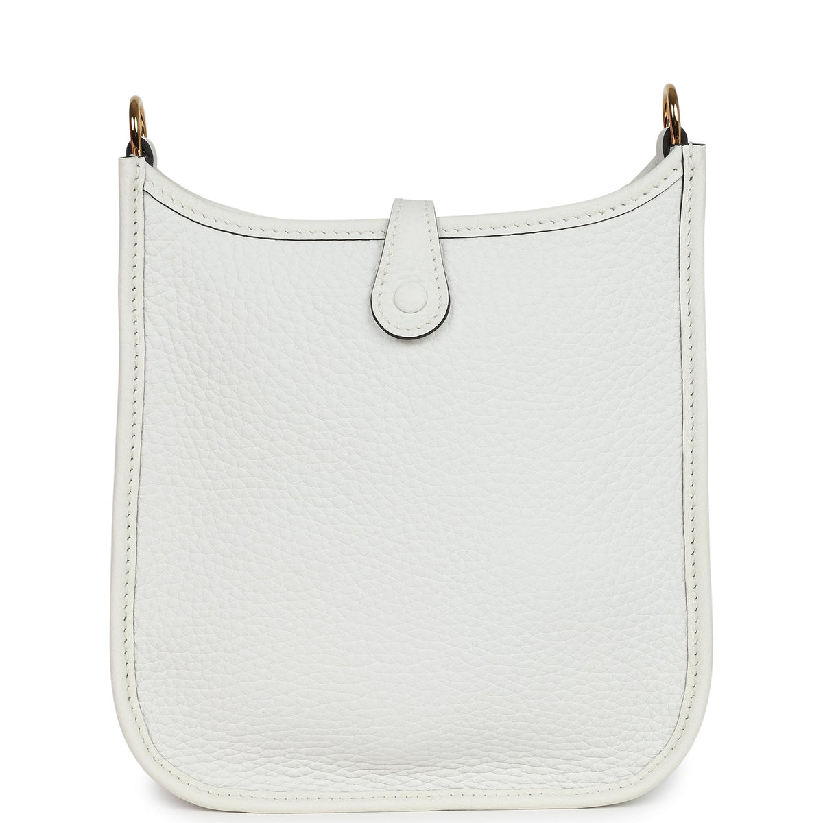 Hermès Evelyne TPM New White Clemence Gold Hardware