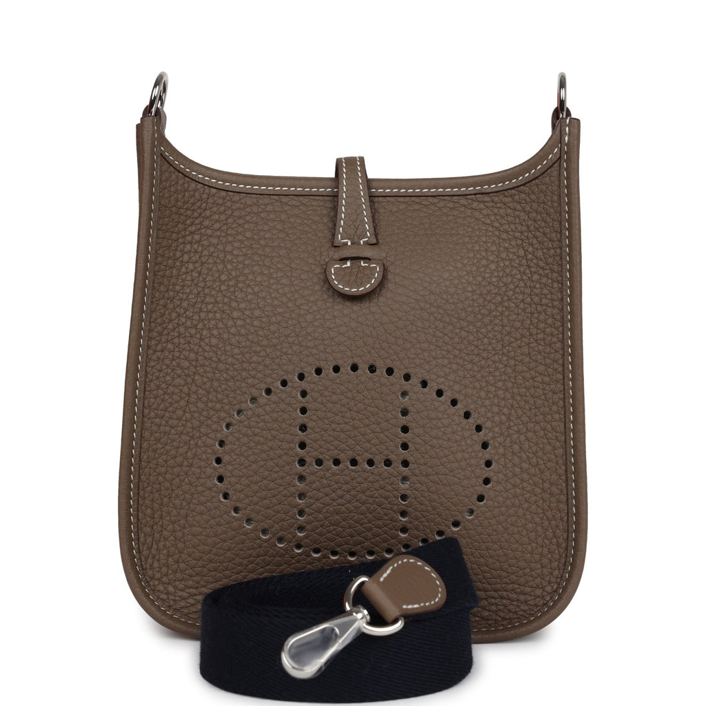 Hermès Evelyne TPM Etoupe Clemence Palladium Hardware