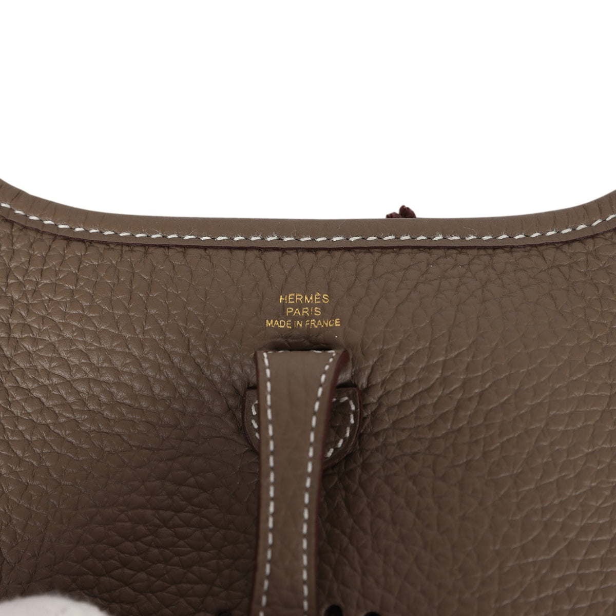 Hermès Evelyne TPM Etoupe Clemence Gold Hardware