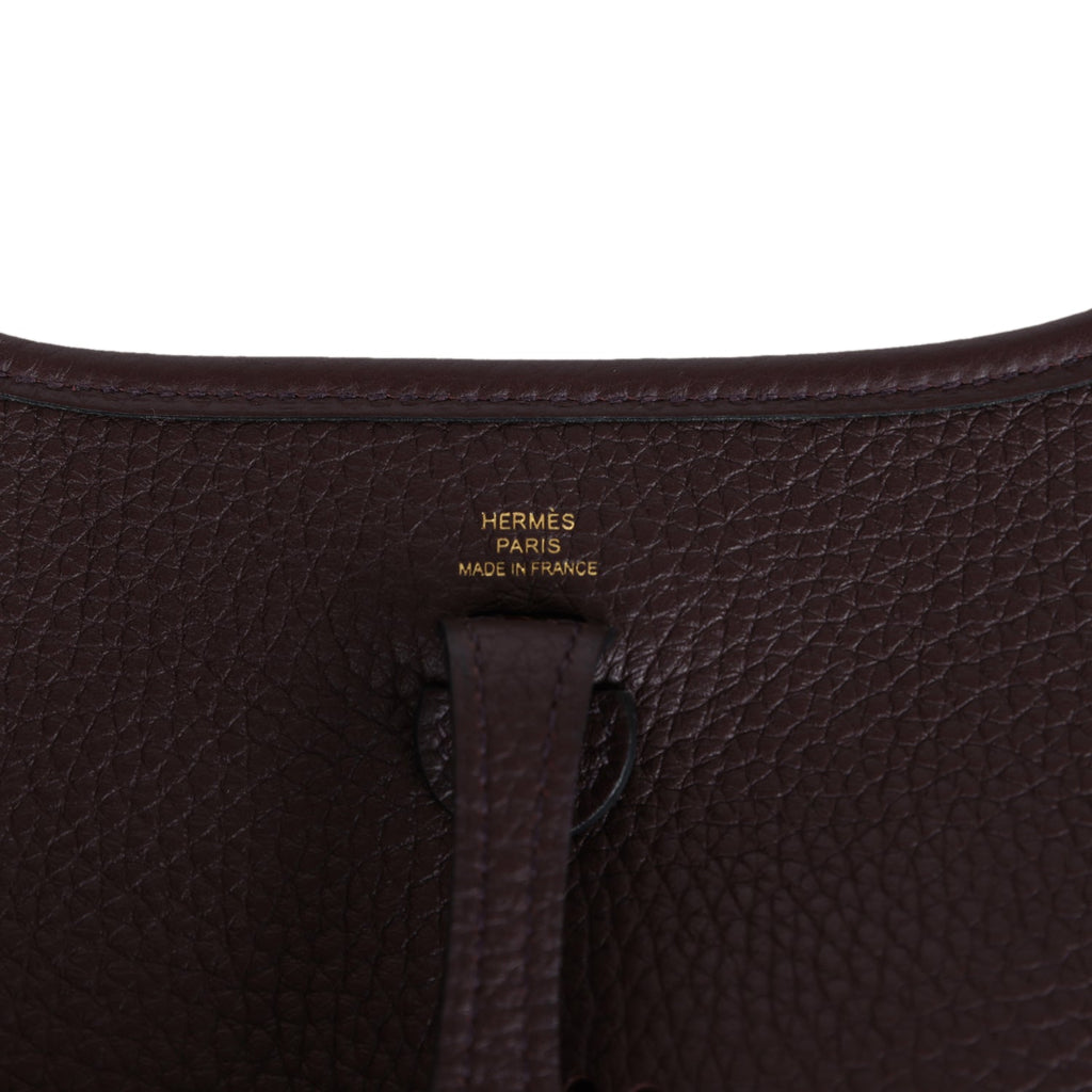 Hermès Evelyne TPM Rouge Sellier Clemence Gold Hardware