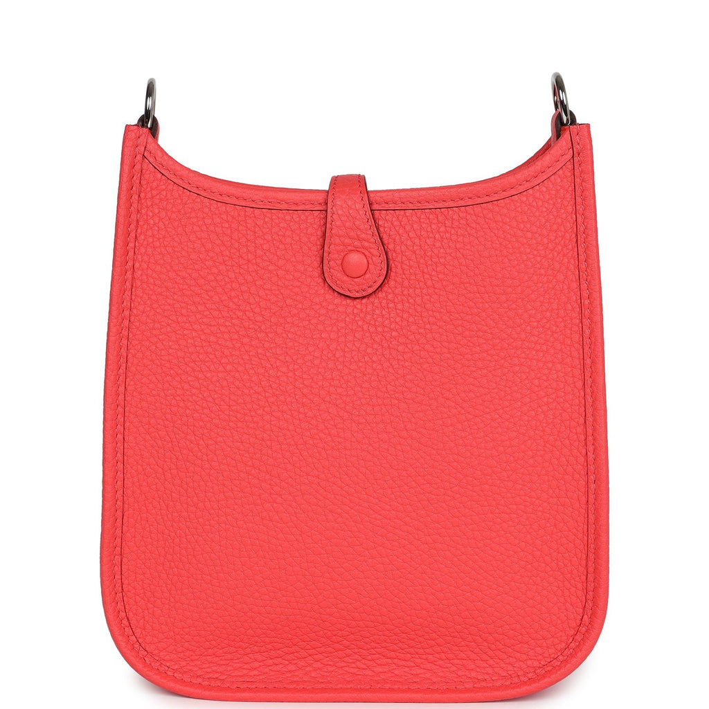 Hermès Evelyne TPM Rose Texas Clemence Palladium Hardware