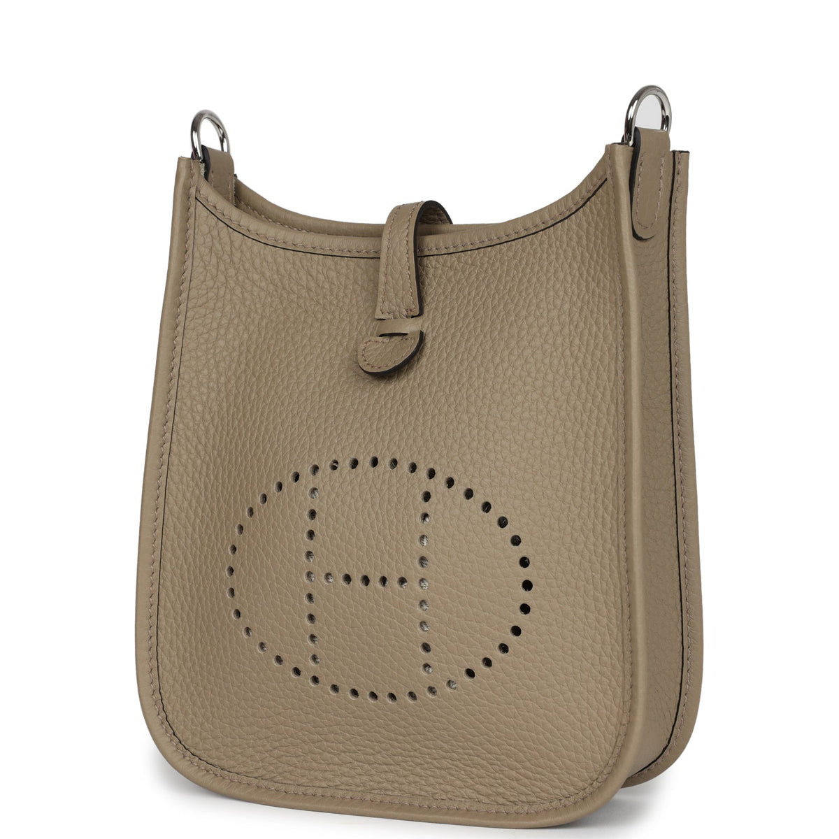 Hermès Evelyne TPM Beige Marfa Clemence Palladium Hardware