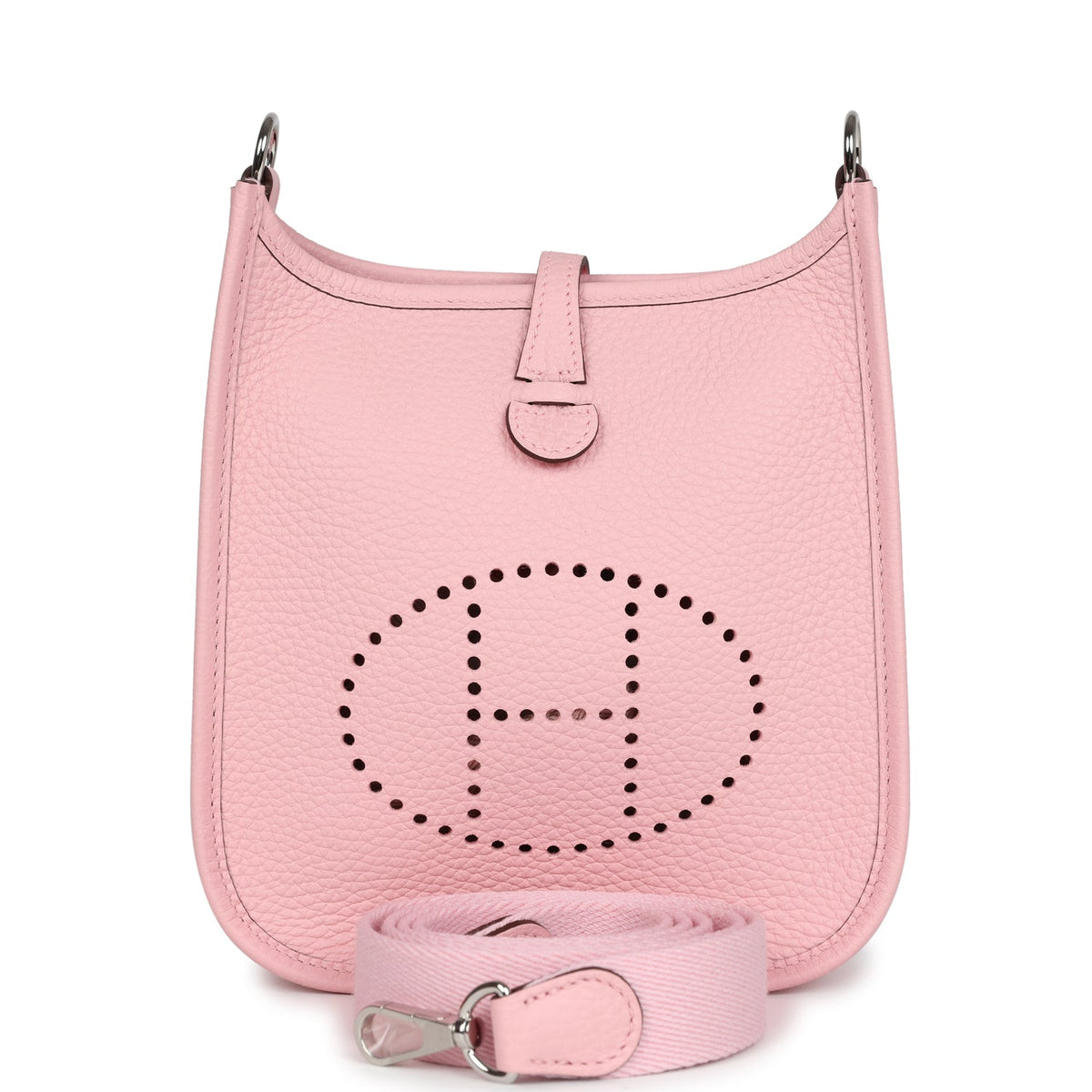 Hermès Evelyne TPM Rose Sakura Clemence Palladium Hardware