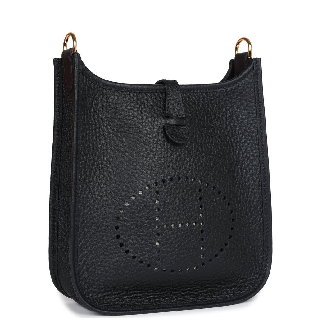 Hermès Evelyne TPM Black Clemence Gold Hardware