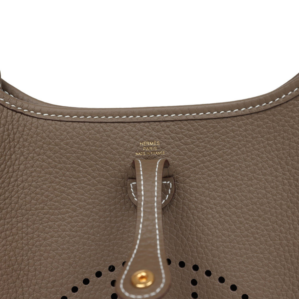 Hermès Evelyne TPM Etoupe Clemence Gold Hardware