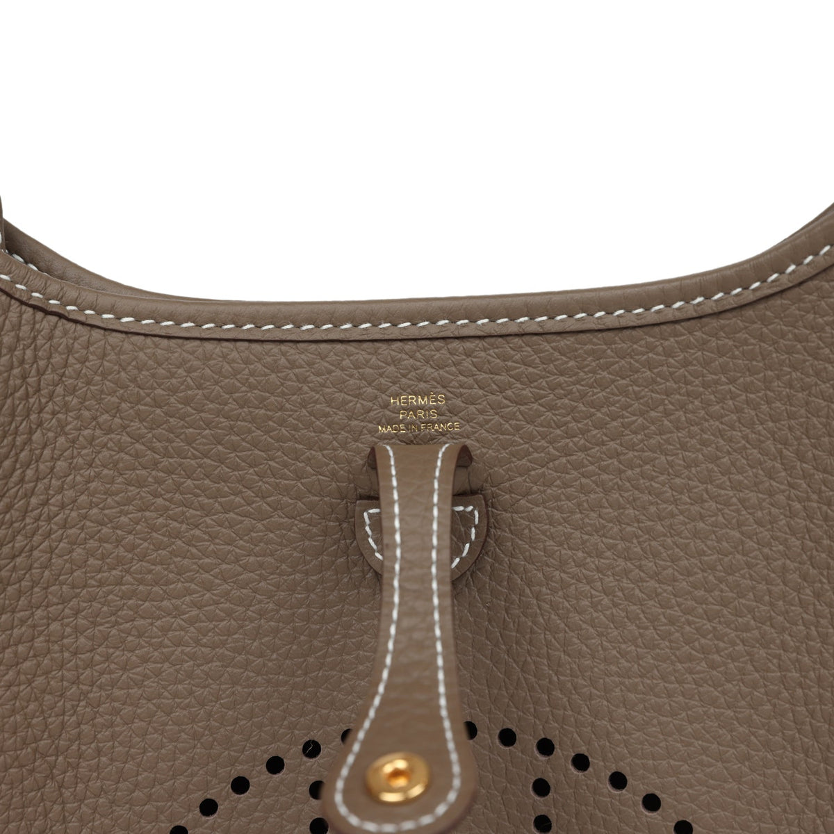 Hermès Evelyne TPM Etoupe Clemence Gold Hardware