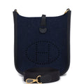 Hermès Evelyne TPM Bleu Nuit Feutre and Caban Swift Gold Hardware