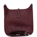Hermès Evelyne III PM Bordeaux Clemence Palladium Hardware