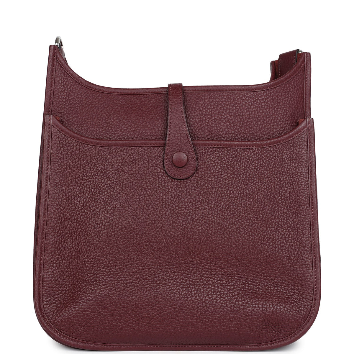 Hermès Evelyne III PM Bordeaux Clemence Palladium Hardware