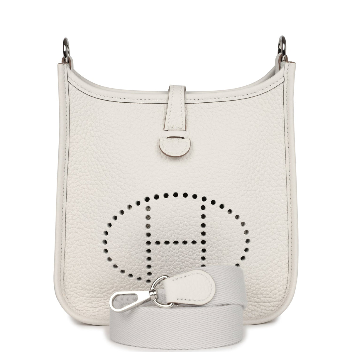 Hermès Evelyne TPM Gris Pale Clemence Palladium Hardware