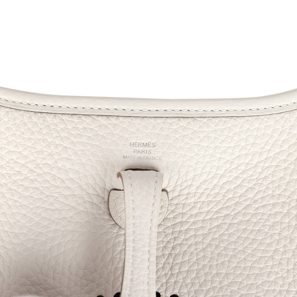 Hermès Evelyne TPM Gris Pale Clemence Palladium Hardware
