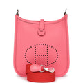 Hermès Evelyne TPM Rose Azalee Clemence Palladium Hardware