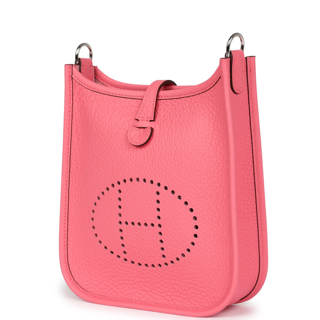 Hermès Evelyne TPM Rose Azalee Clemence Palladium Hardware