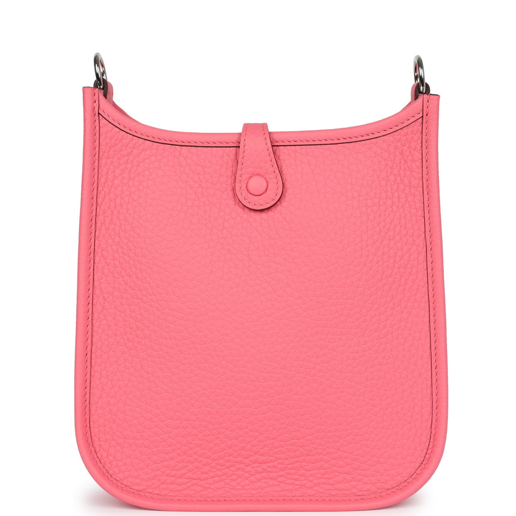 Hermès Evelyne TPM Rose Azalee Clemence Palladium Hardware