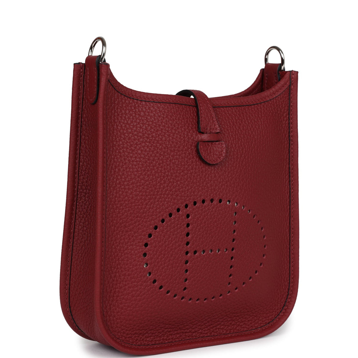 Hermès Evelyne TPM Rouge H Clemence Palladium Hardware